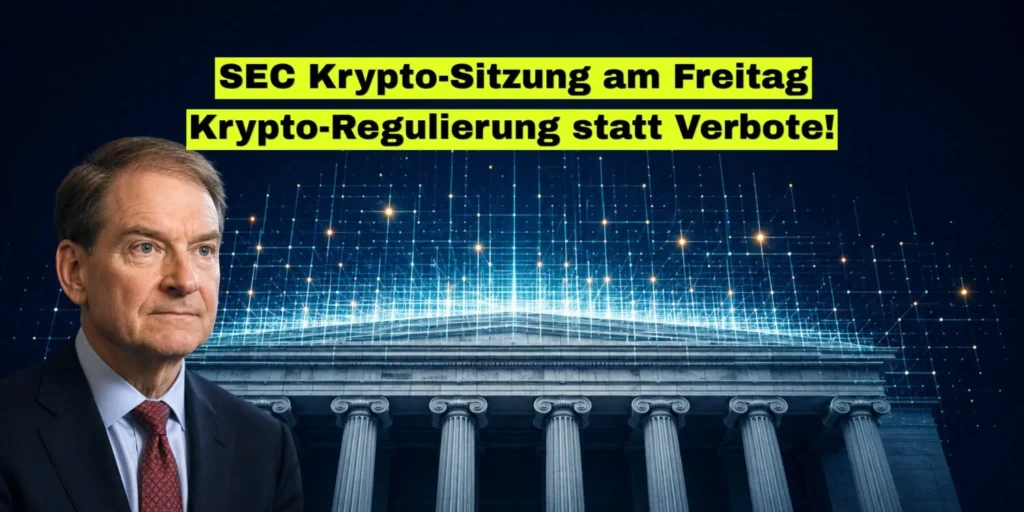 Titelbild zur US-Börsenaufsicht SEC und ihren geplanten eigenen Regeln für Kryptowährungen