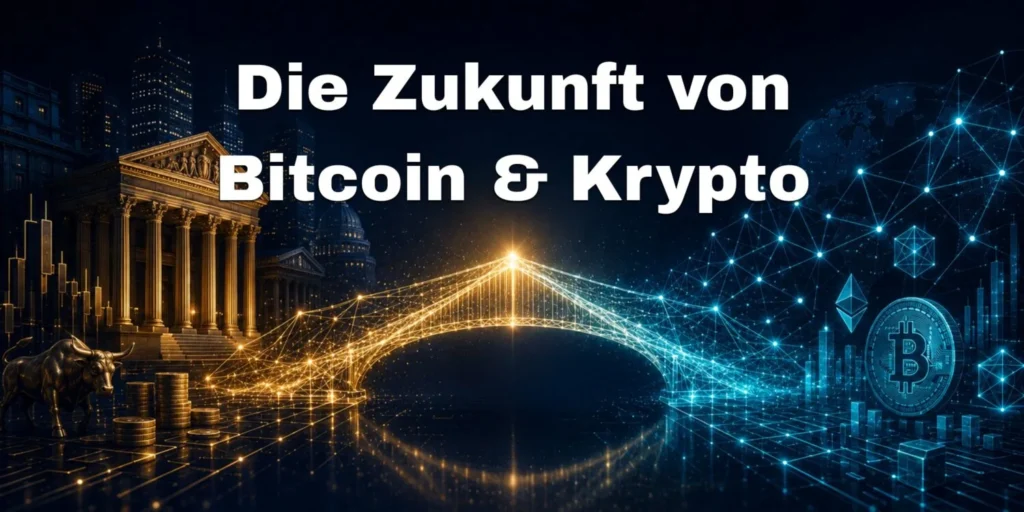 Titelbild zur Zukunft von Bitcoin und Kryptowährungen und zur Frage, wohin der Markt geht